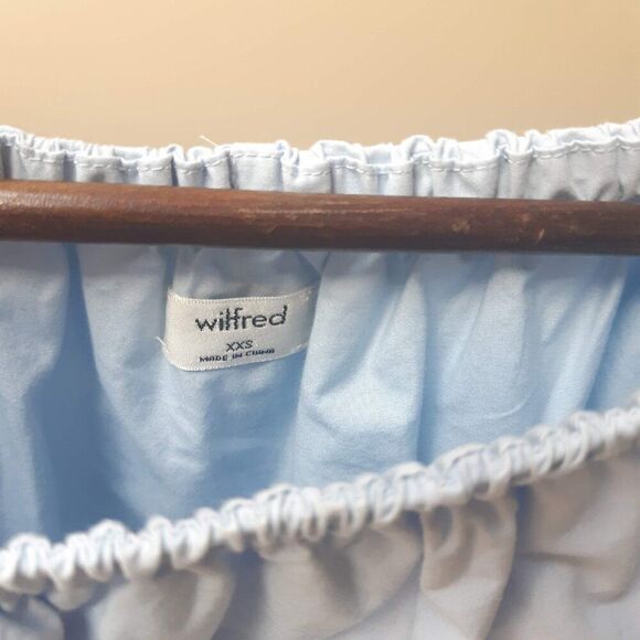 Aritzia Wilfred Morel light blue cotton top - Picture 3 of 4